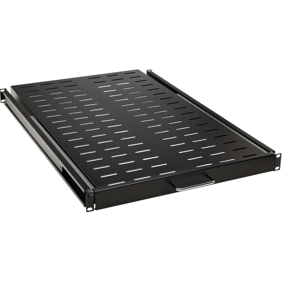 1U Vented Rack Shelf Sliding Steel - SmartRack 50lb Capacity | Tripp Lite SRSHELF4PSLVENT