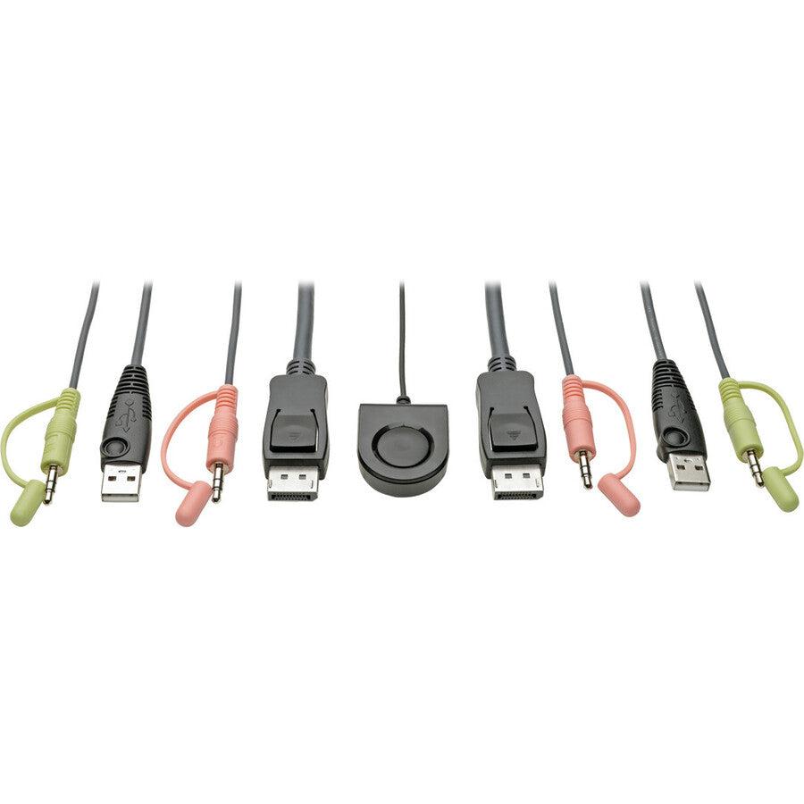 2-Port DisplayPort USB KVM Switch - Tripp Lite B032-DPUA2