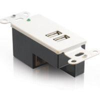 2-Port USB 1.1 Over Cat5 Superbooster Extender Wall Plate Receiver 29345