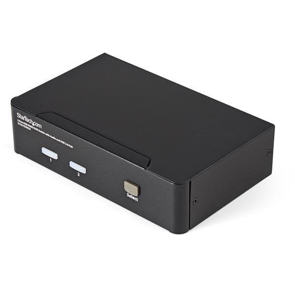 2 Port USB HDMI KVM Switch Audio Hub - Desktop Computer Control | StarTech.com SV231HDMIUA