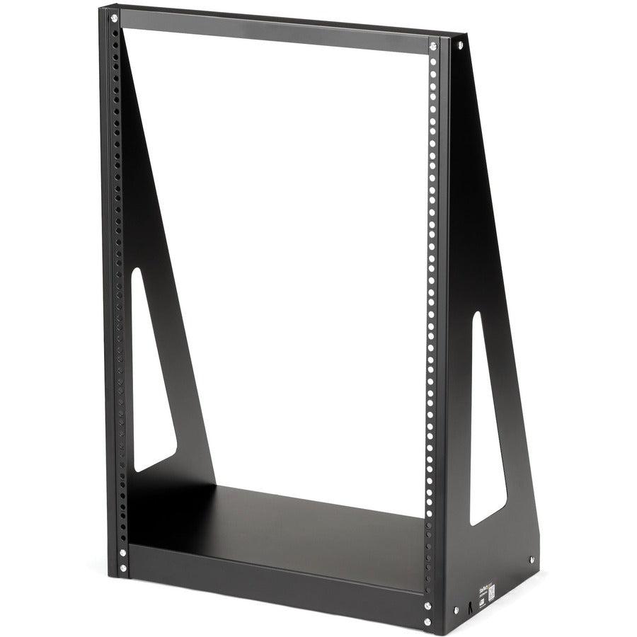 2-Post 16U Heavy-Duty Desktop Server Rack, Small Open Frame 2POSTRACK16
