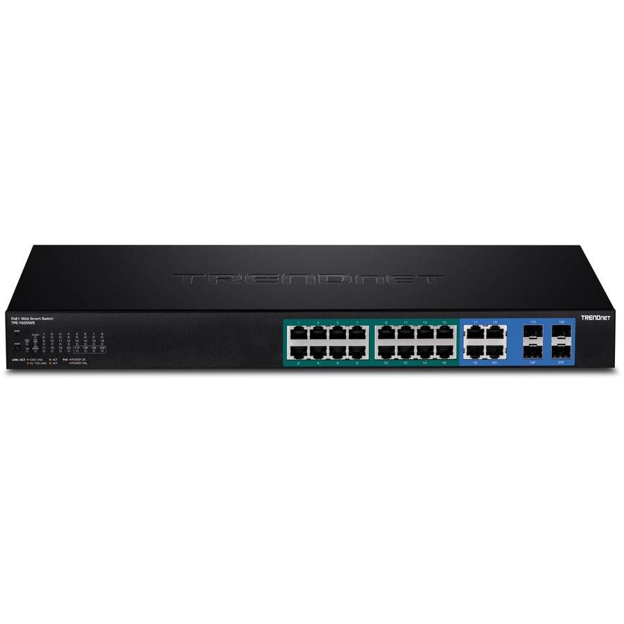 20-Port Gigabit PoE+ Switch - Web Smart Managed Network Infrastructure | TecISoft TPE-1620WS