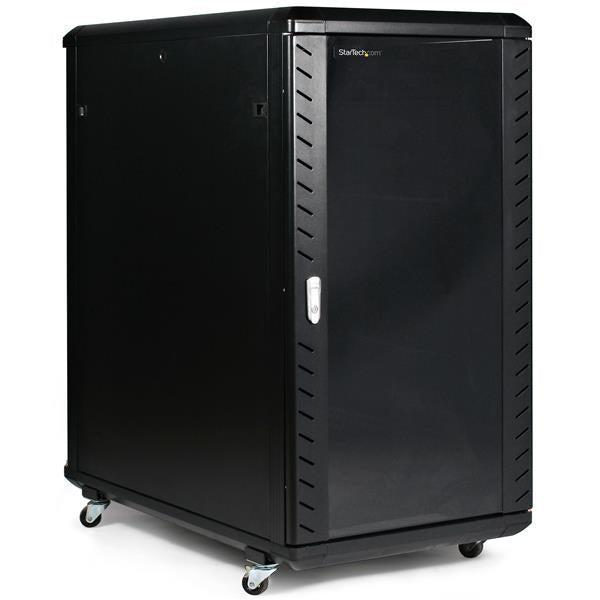 22U Server Rack Cabinet - Lockable Freestanding Data Rack | StarTech.com RK2236BKF