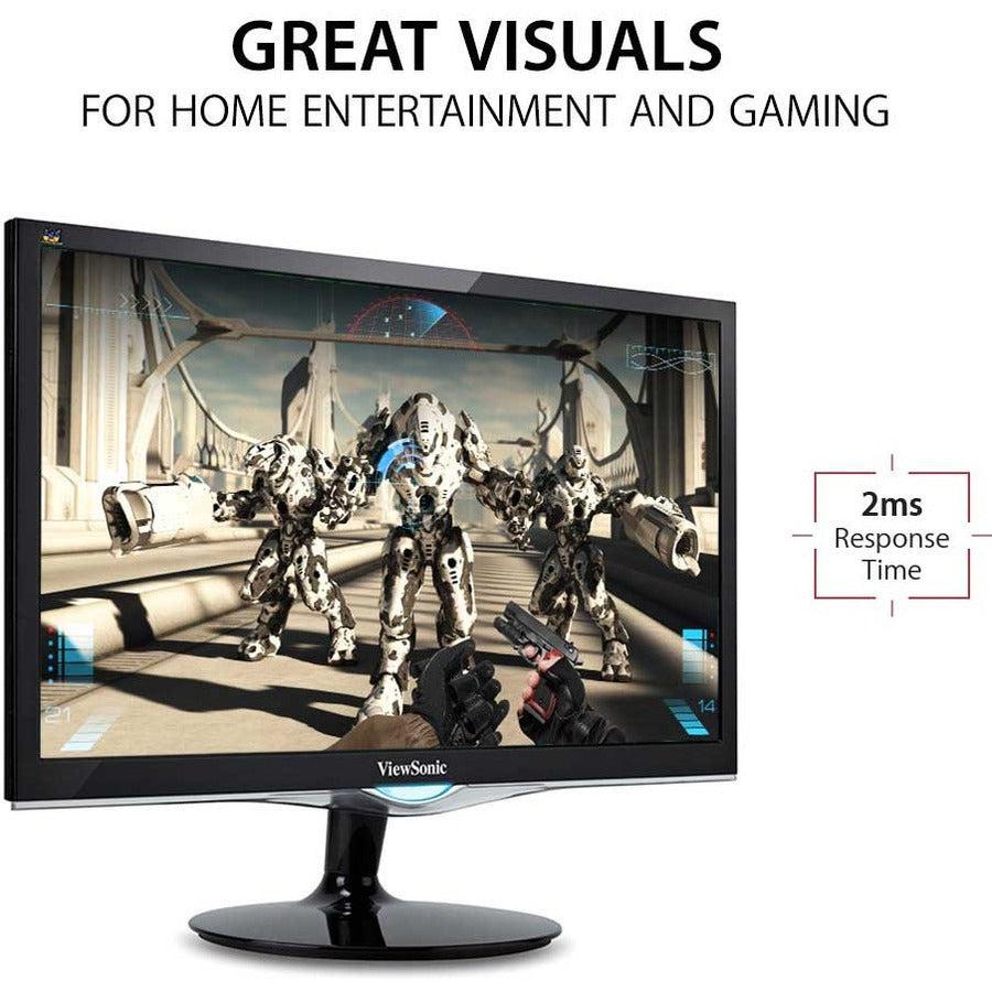 24 Inch Gaming Monitor - ViewSonic VX2452mh Full HD 1080p Display | TecISoft
