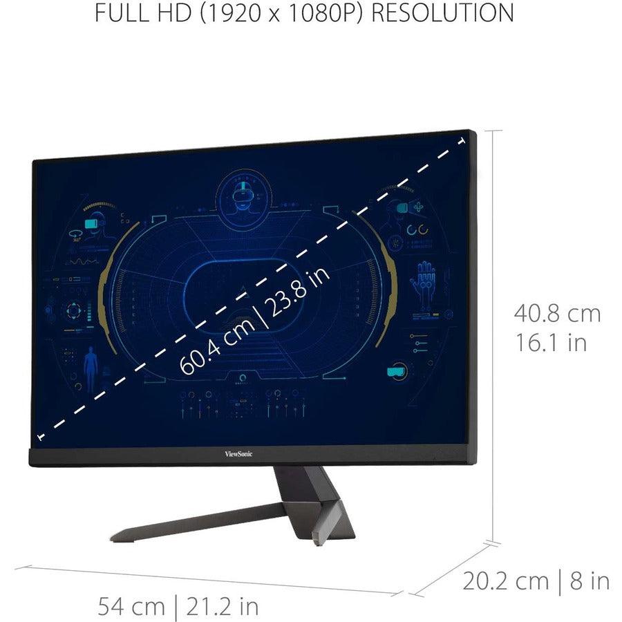 24 Inch Gaming Monitor - ViewSonic VX2467-MHD 1080p 100Hz FreeSync | TecISoft