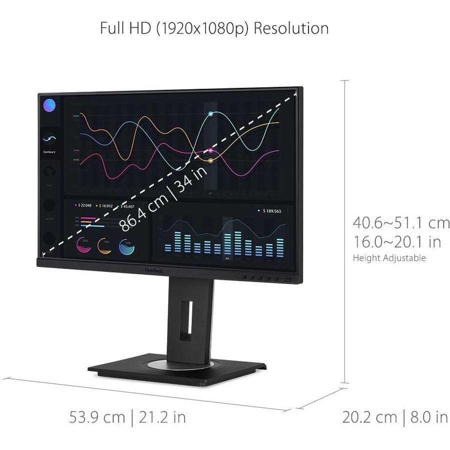 24 Inch IPS Monitor - Ergonomic USB-C Docking Station | ViewSonic VG2456A