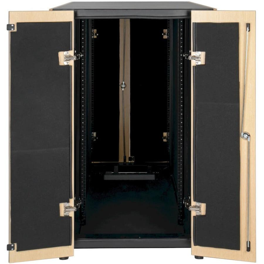 24U Sound Proof Server Rack - Quiet Enclosure with Noise Suppression | Tripp Lite SRQ24U
