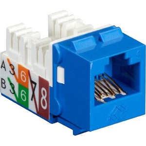 25-Pk Blue Unshielded Cat6 Keys,Tone Jack 110 Punchdown Taa