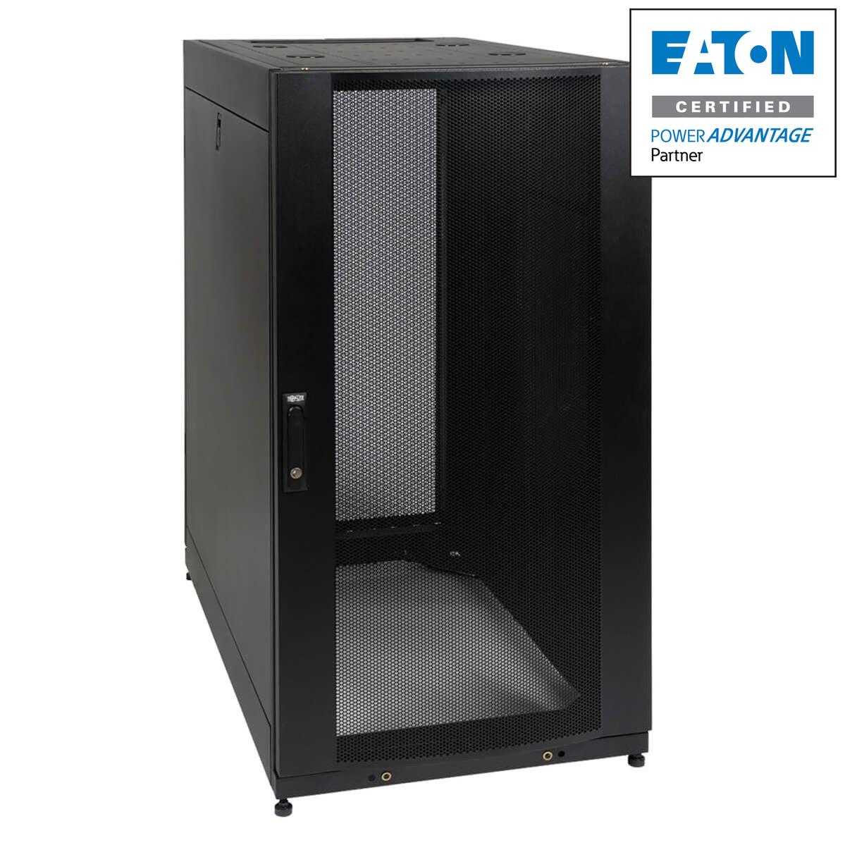 25U Server Rack Enclosure - Standard-Depth SmartRack | Tripp Lite by Eaton SR25UB