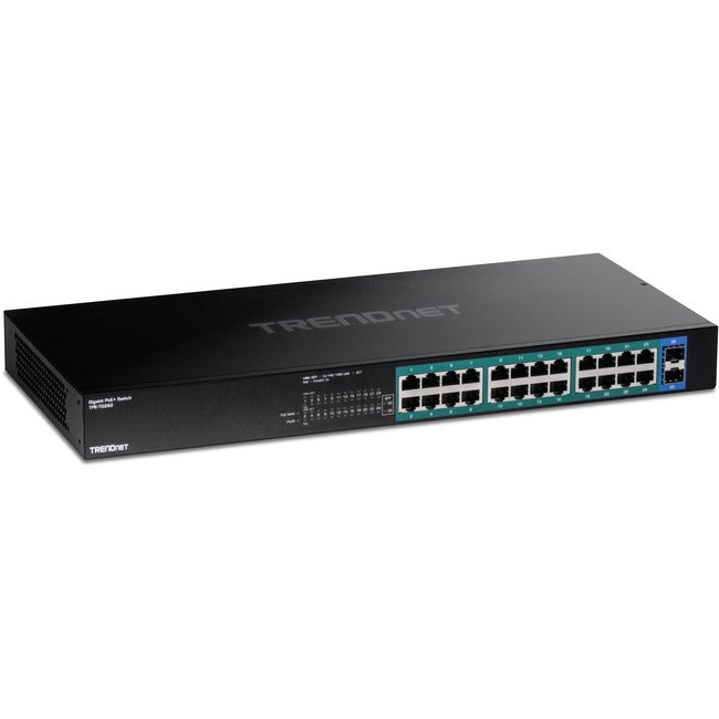 26 Port PoE Switch - TRENDnet Gigabit PoE+ Switch with SFP Slots | TeciSoft TPE-TG262
