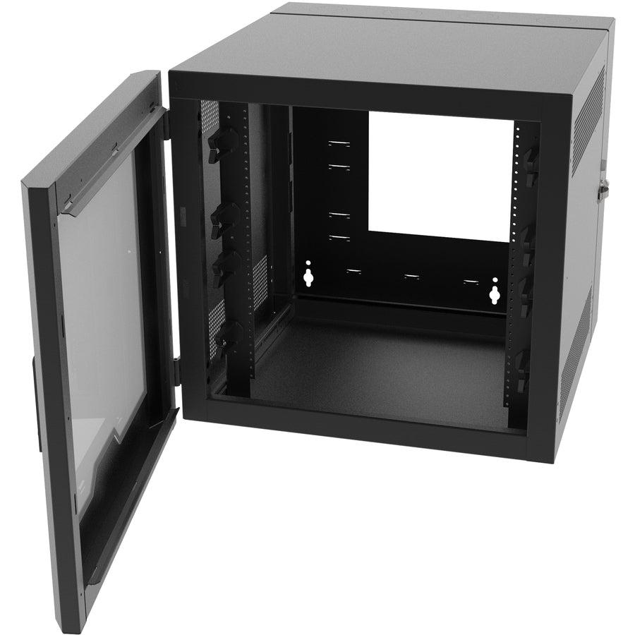 26RU Wall Mount Rack Cabinet - Swing-Out Server Network Cabinet | C2G SWM26RUPL-26-26