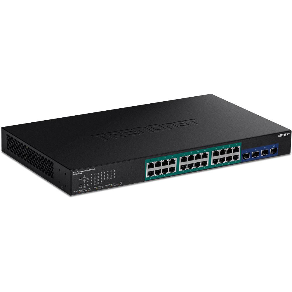 28-Port Gigabit Web Smart PoE+ Switch with 10G SFP+ Slots TPE-30284