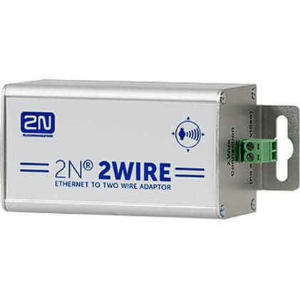 2N Telecommunications 2Wire-Set Of 2 Adaptors Signal Converter Aluminium, Metallic