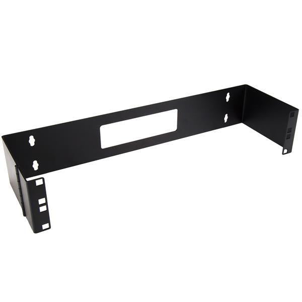 2U Hinged Wall Mount Patch Panel Bracket - 6 Inch Deep Rack Mounting | StarTech WALLMOUNTH2
