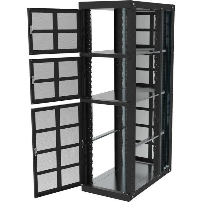 3 Compartment Colocation Cabinet - 47U Secure Multi-Tenant Rack | Rack Solutions 141-4977