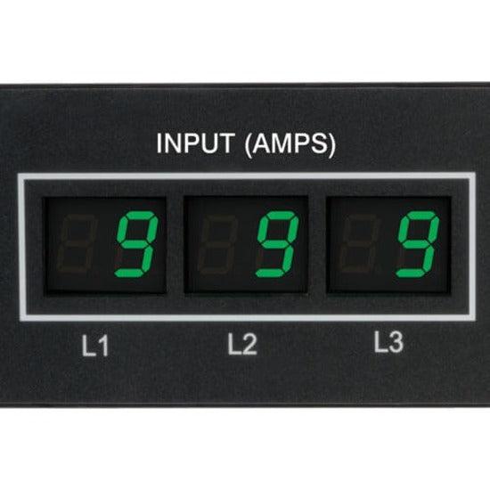3-Phase Metered PDU - Tripp Lite 5.7kW Power Distribution Unit 208/120V (TAA) PDU3MV6L2120B