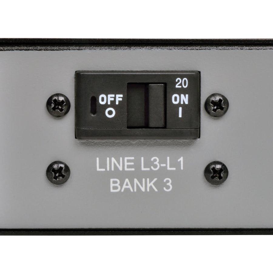 3 Phase Monitored PDU - Vertical 10kW Power Distribution Unit with LCD Display | Tripp Lite by Eaton PDU3EVS6L2130