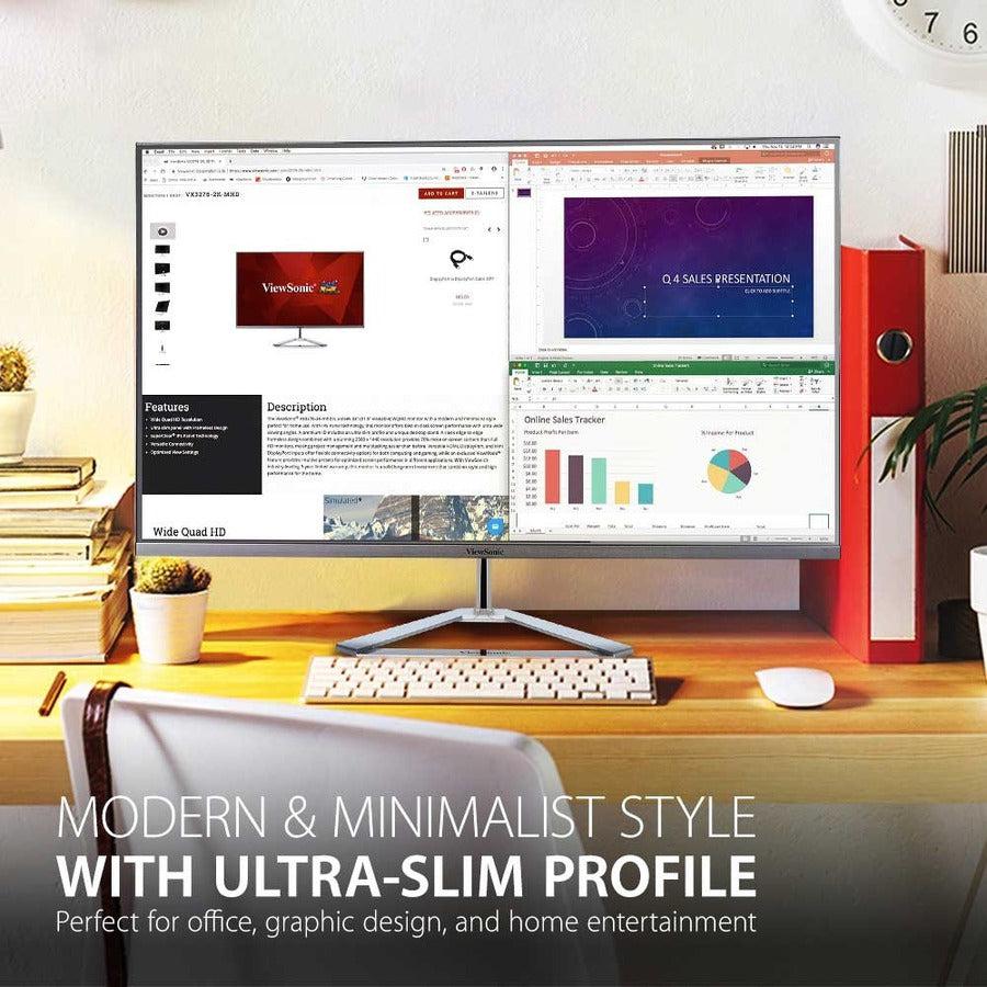 32 Inch Gaming Monitor - ViewSonic VX3276-4K-MHD 4K UHD Frameless Entertainment Monitor