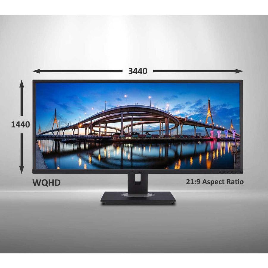 34 Inch Ultrawide Monitor - USB-C Docking Display (90W) | ViewSonic VG3456