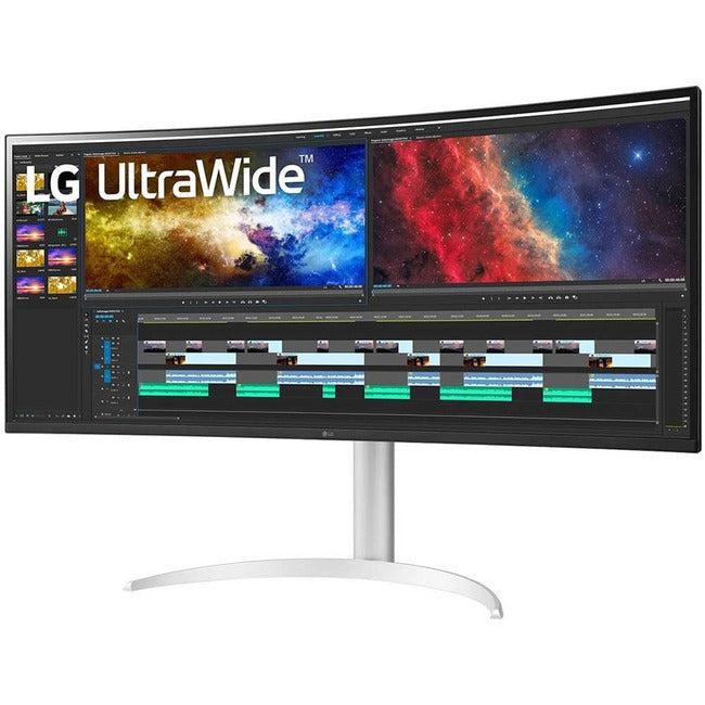 38 Inch Monitor Curved - LG UltraWide IPS QHD+ Display | Tecisoft 38BP85C-W