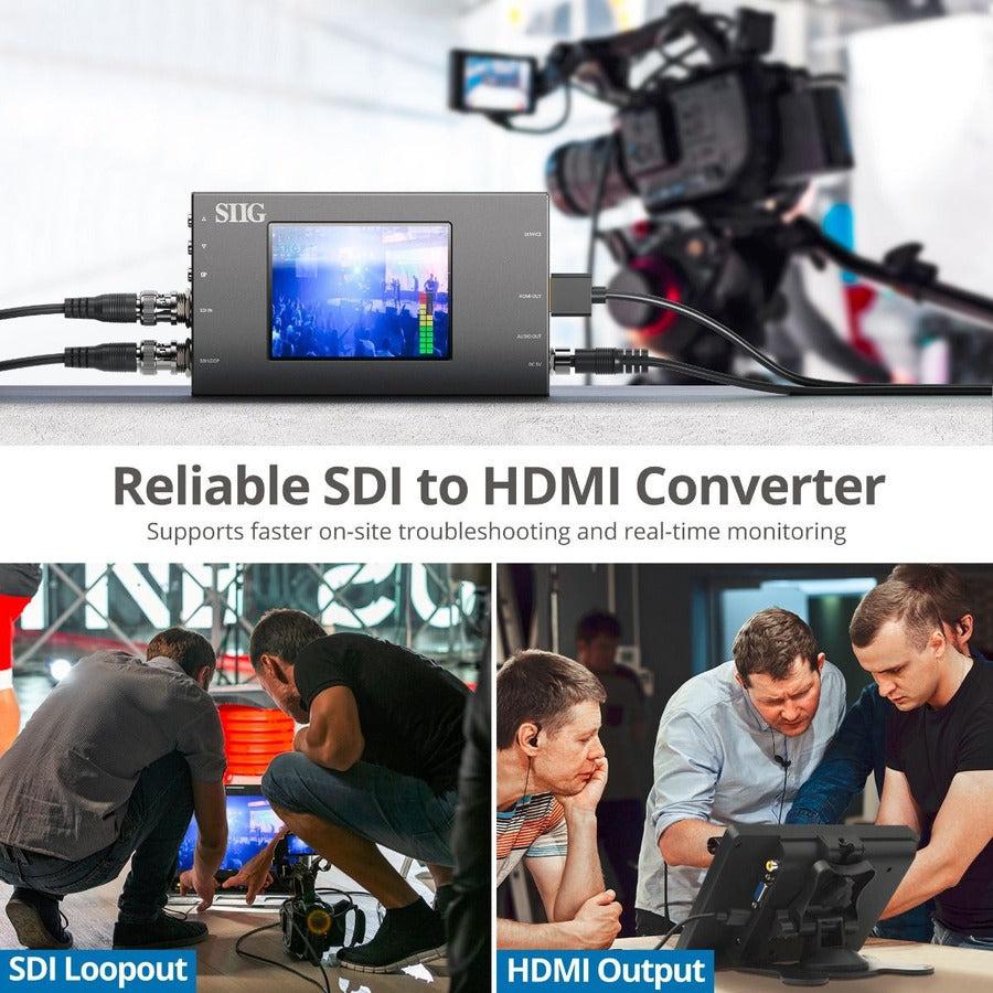 3G-SDI to HDMI Converter - Professional Video Audio Converter with Scaler | Tecisoft CE-SD0J11-S1