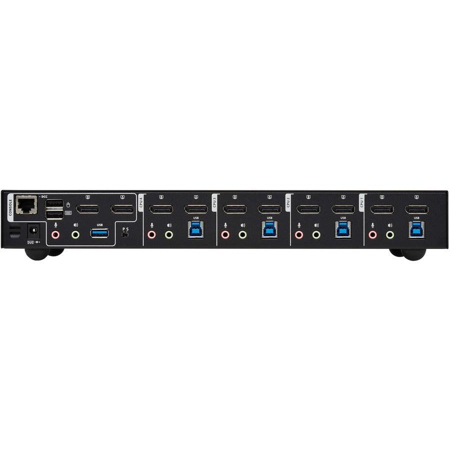 4-Port DisplayPort Dual-Display KVM Switch - 4K 60 Hz, USB 3.2 Gen 1 B006-DP2UA4