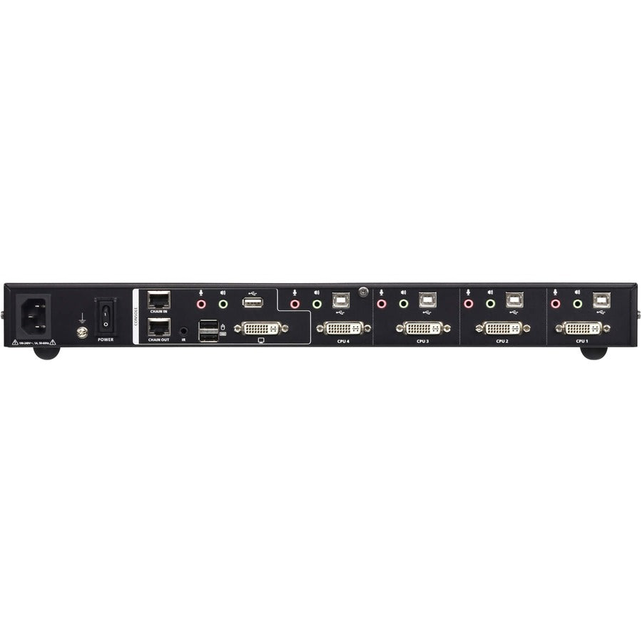 4-Port USB DVI Multi-View KVMP Switch - Quad View Real-time Monitoring | ATEN CM1164A