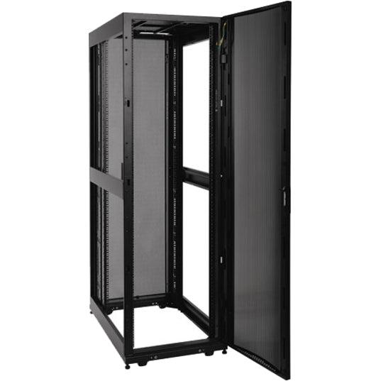 42U Open Frame Rack Cabinet - Eaton SmartRack 4-Post Standard-Depth SR42UBKD
