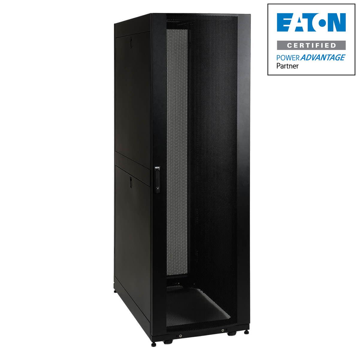 42U Server Rack Enclosure - Data Center Cabinet with Locking Doors | Tripp Lite SR42UB1032