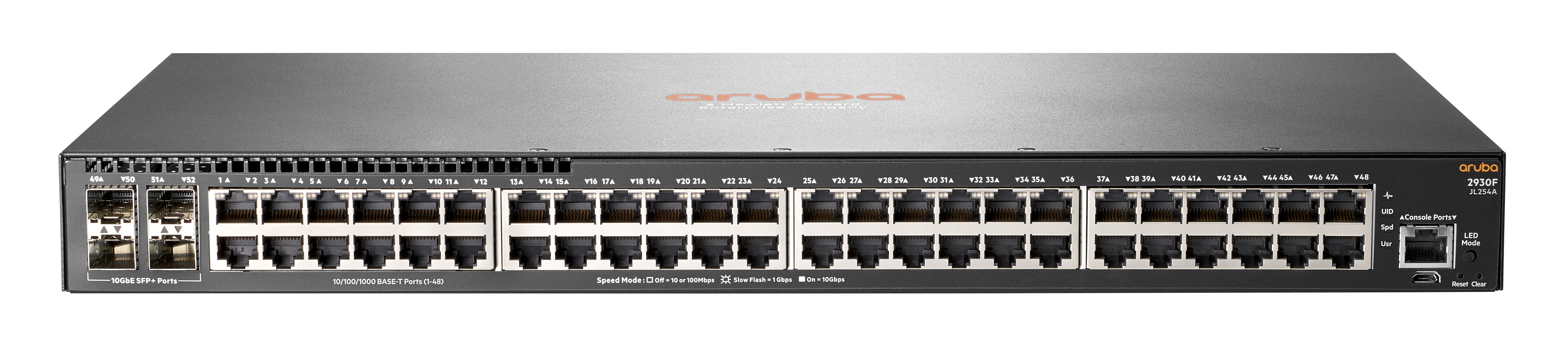 48 Port POE Switch - HPE Aruba Networking 2930F 48G 4SFP+ Layer 3 Managed | TecISoft JL254A#ABA