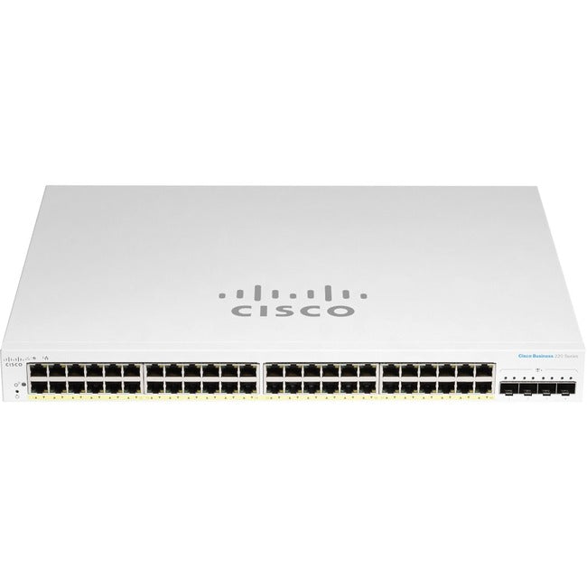 48-Port PoE Switch - Cisco CBS220-48P-4G-NA Smart Managed GE with 4x1G SFP | Tecisoft