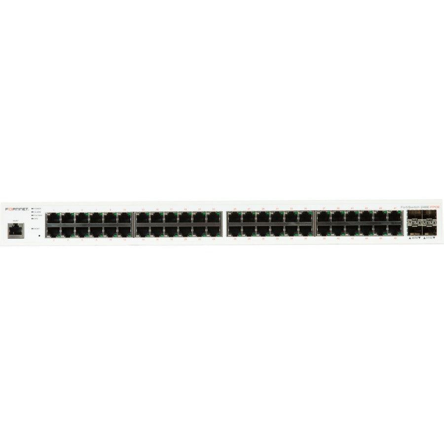48 Port PoE Switch - Fortinet FS-248E-FPOE Secure Access FortiLink | TechSoft