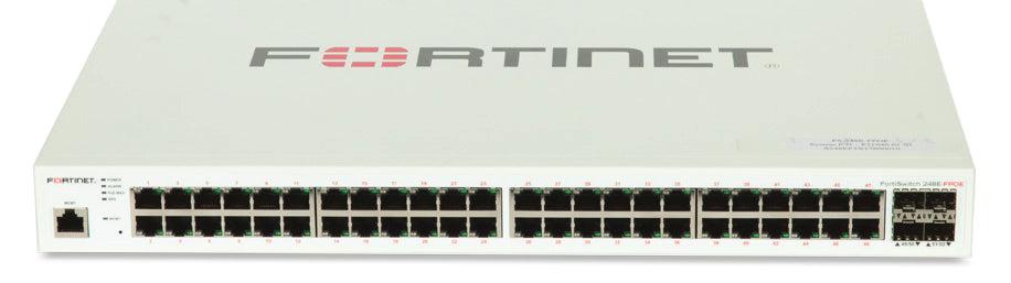 48 Port PoE Switch - Fortinet FS-248E-FPOE Secure Access FortiLink | TechSoft