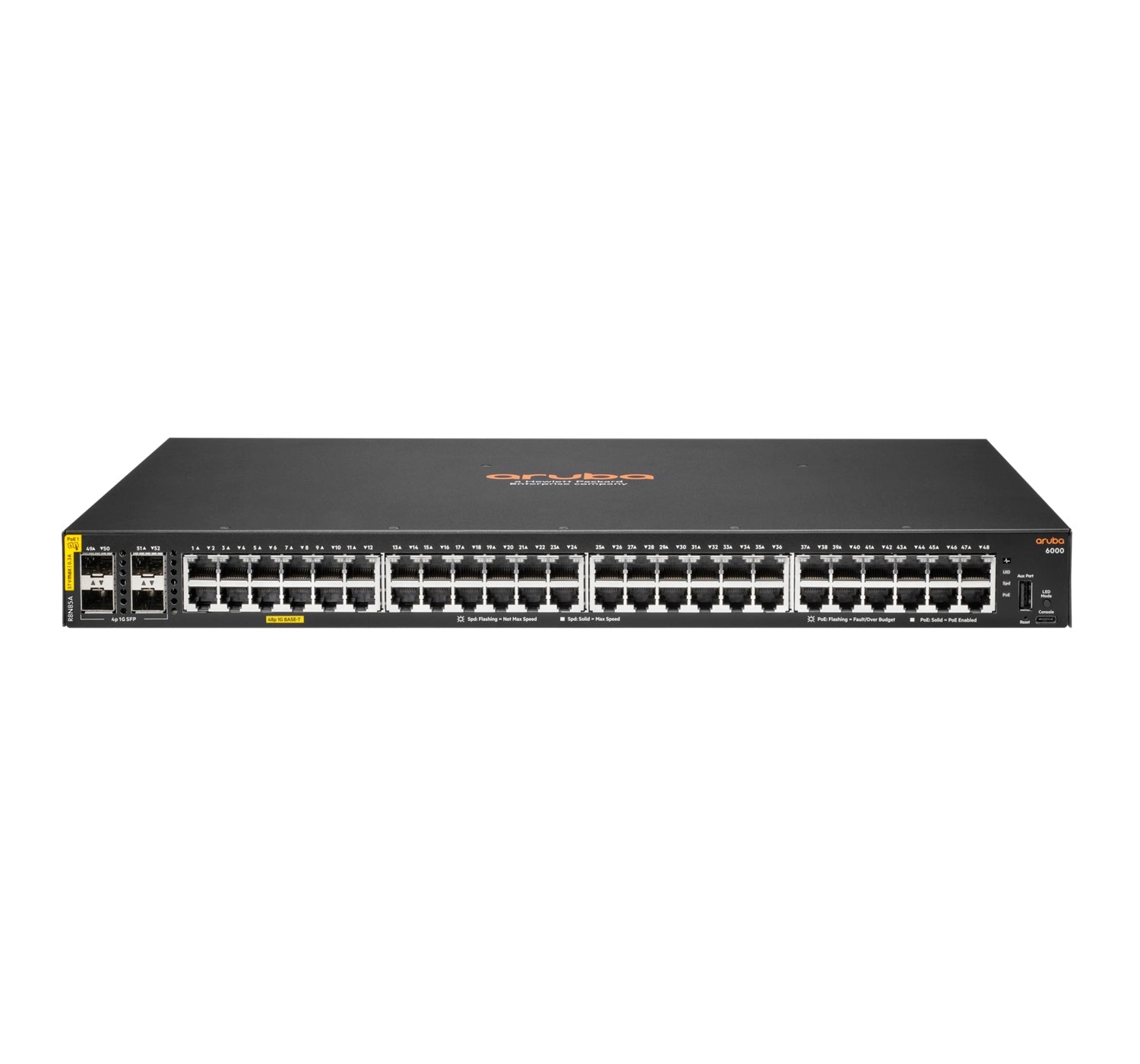 48 Port PoE Switch - HPE Aruba CX 6000 Enterprise Networking | TecISoft R8N85A#ABA