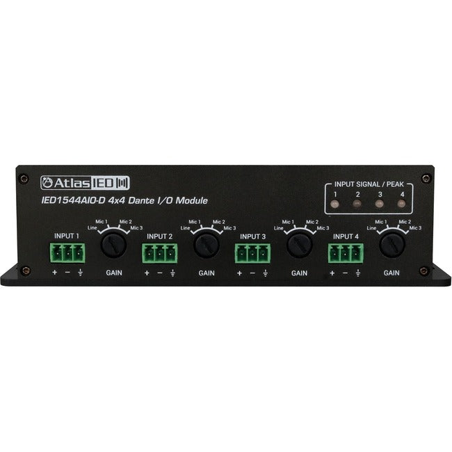 AtlasIED 4 X 4 Analog/Dante I/O Module IED1544AIO-D