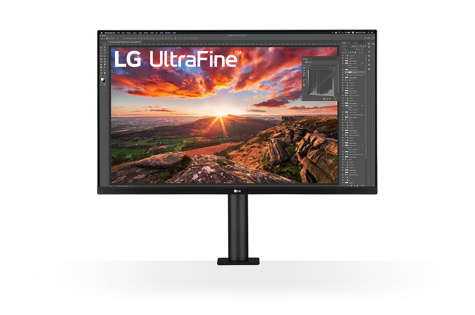4K UHD Monitor - LG 31.5" Ergo IPS UltraFine HDR10 Display | TechSoft 32BN88U-B