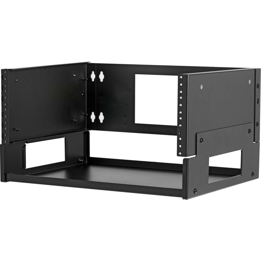 4U Wall-Mount Bracket with Shelf for Small Switches and Patch Panels, Hinged SRWO4UBRKTSHELF
