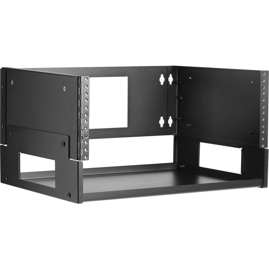 4U Wall-Mount Bracket with Shelf for Small Switches and Patch Panels, Hinged SRWO4UBRKTSHELF