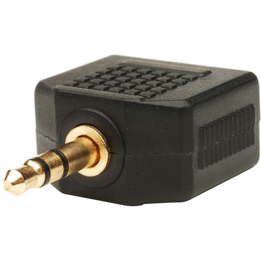 4XEM 3.5mm Mini Jack Headphone Splitter Black 4XIJACKBK