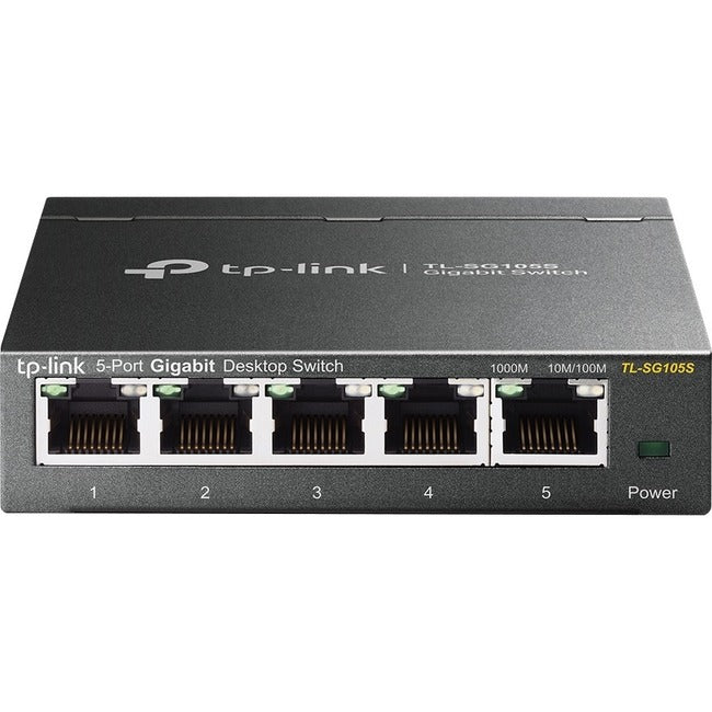 5-Port Gigabit Desktop Switch - Metal Housing Ethernet Switch | TeciSoft TL-SG105S