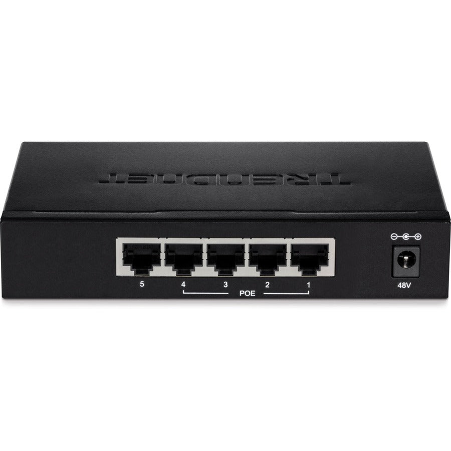 5 Port PoE+ Switch - Gigabit EdgeSmart Web Management | TRENDnet TPE-TG50ES