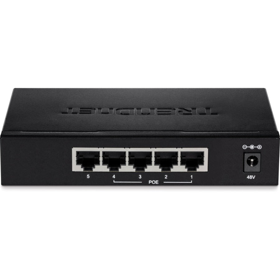 5 Port PoE+ Switch - Gigabit EdgeSmart Web Management | TRENDnet TPE-TG50ES