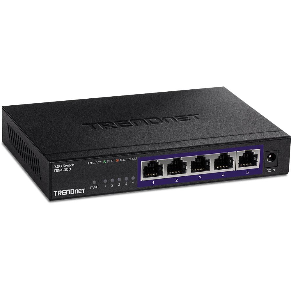 5-Port Unmanaged 2.5G Switch - High-Speed Network Solution | TRENDnet TEG-S350