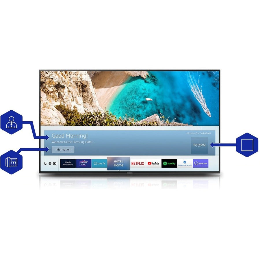 Samsung RU750 HG55RU750NF 55 Smart LED-LCD TV - 4K UHDTV - Charcoal Black" HG55RU750NFXZA