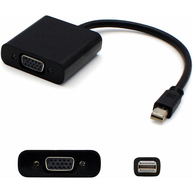 5Pk Microsoft R7X-00018 Comp Mini-Displayport 1.1 Male To Vga Female Black Adapters Supports Intel Thunderbolt For Resolution Up To 1920X1200 (Wuxga)