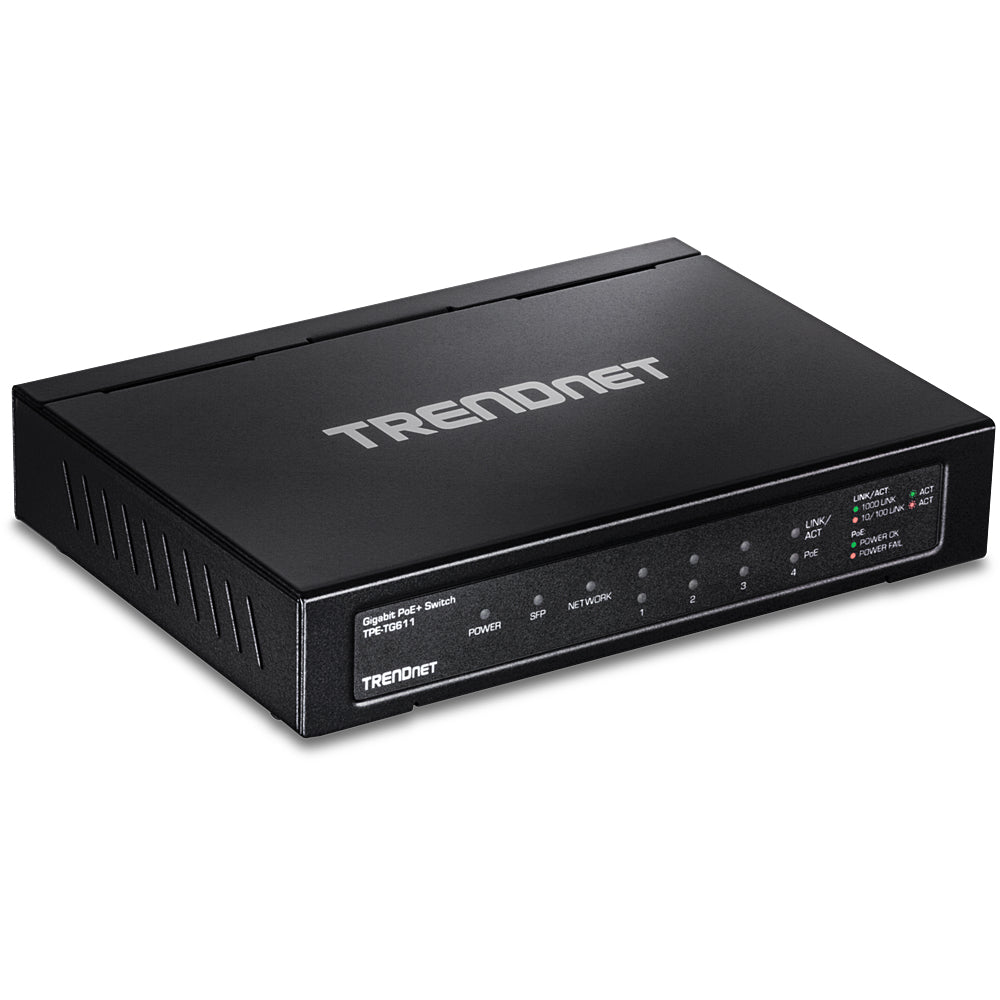 6-Port Gigabit PoE+ Switch TPE-TG611