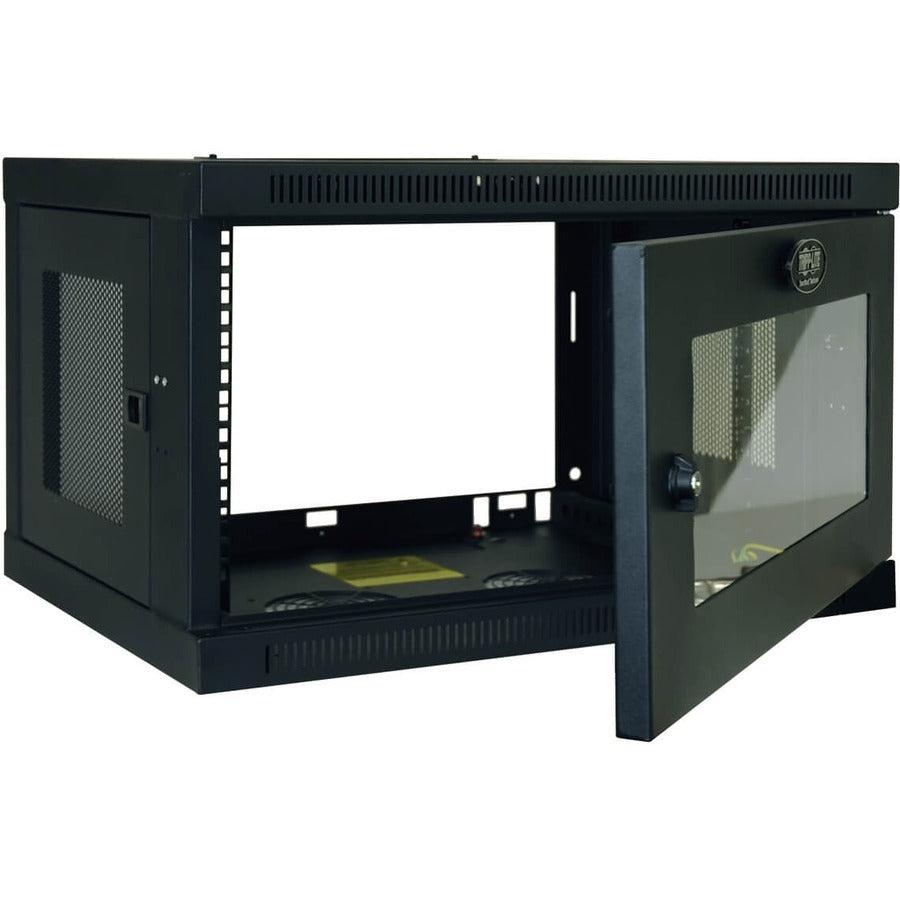 6U Wall Mount Rack Enclosure - Low Profile Switch Depth Cabinet | Tripp Lite SRW6UG