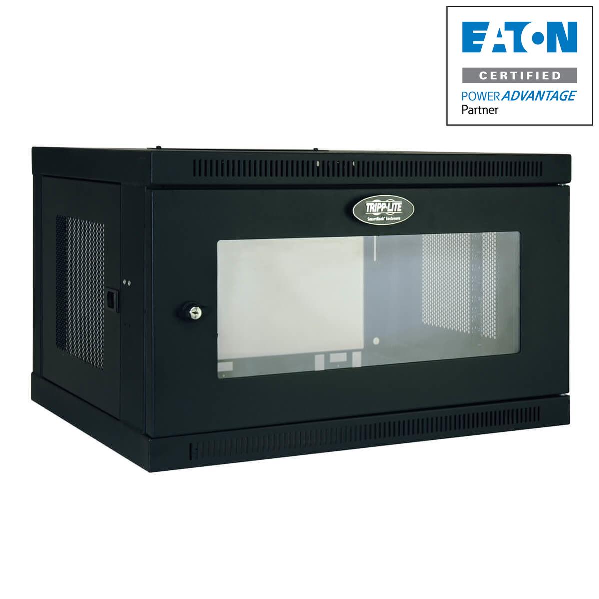 6U Wall Mount Rack Enclosure - Low Profile Switch Depth Cabinet | Tripp Lite SRW6UG