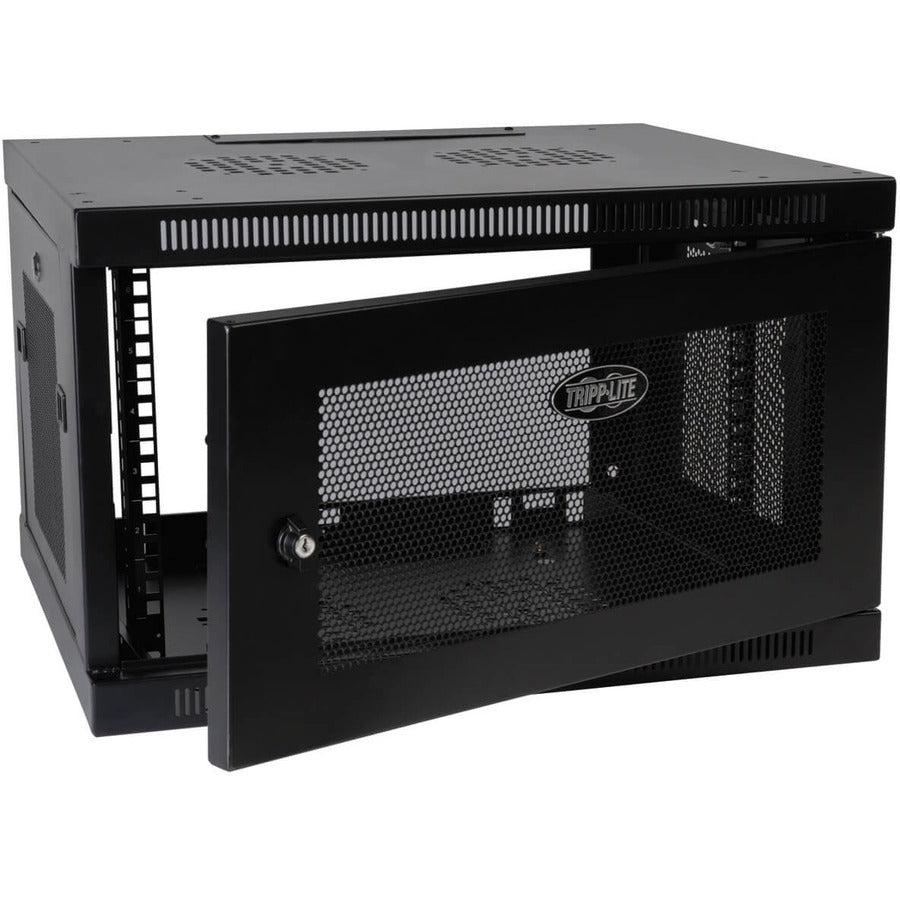 6U Wall Mount Rack Enclosure - SmartRack Switch-Depth-Plus Cabinet | Tripp Lite SRW6UDP
