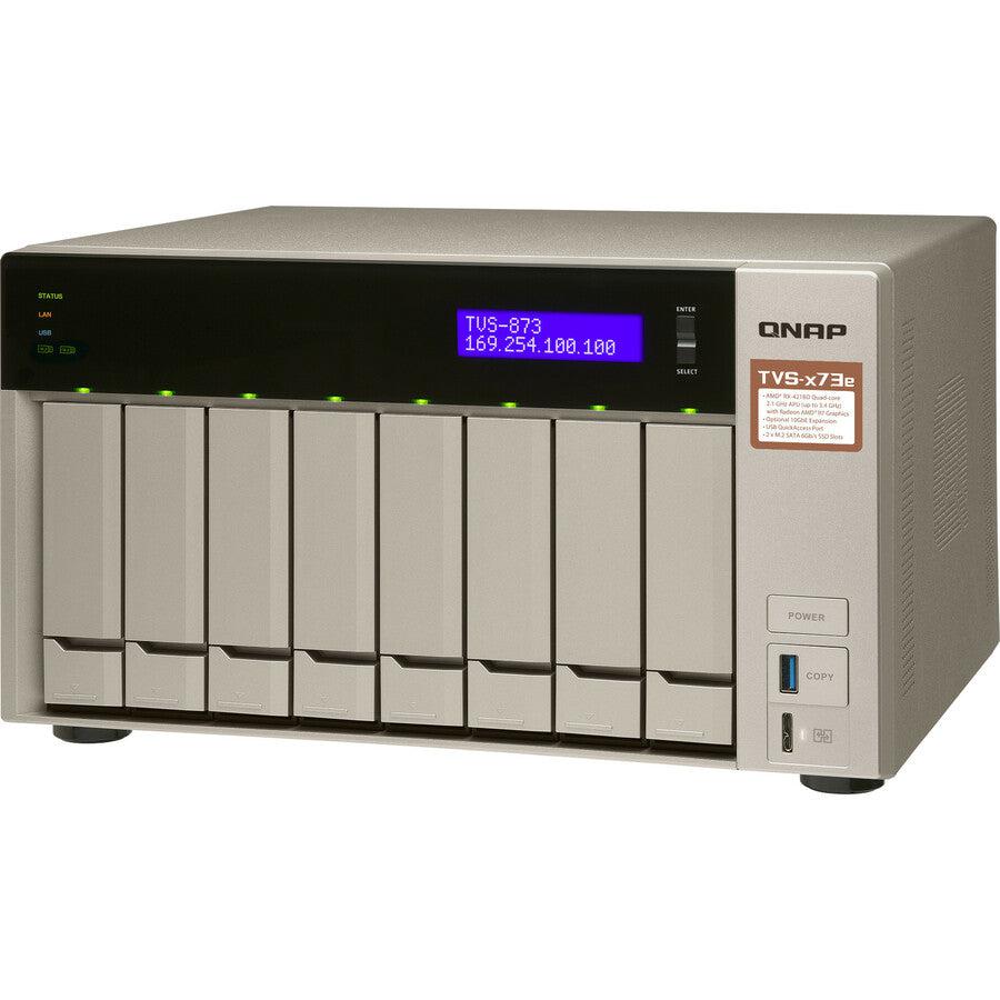 8-Bay NAS Server - High-Performance Network Storage | TecISoft TVS-873E-4G-US